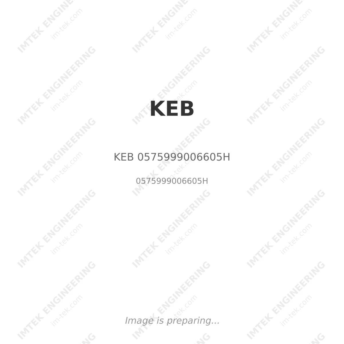 KEB KEB 0575999006605H - 0575999006605H