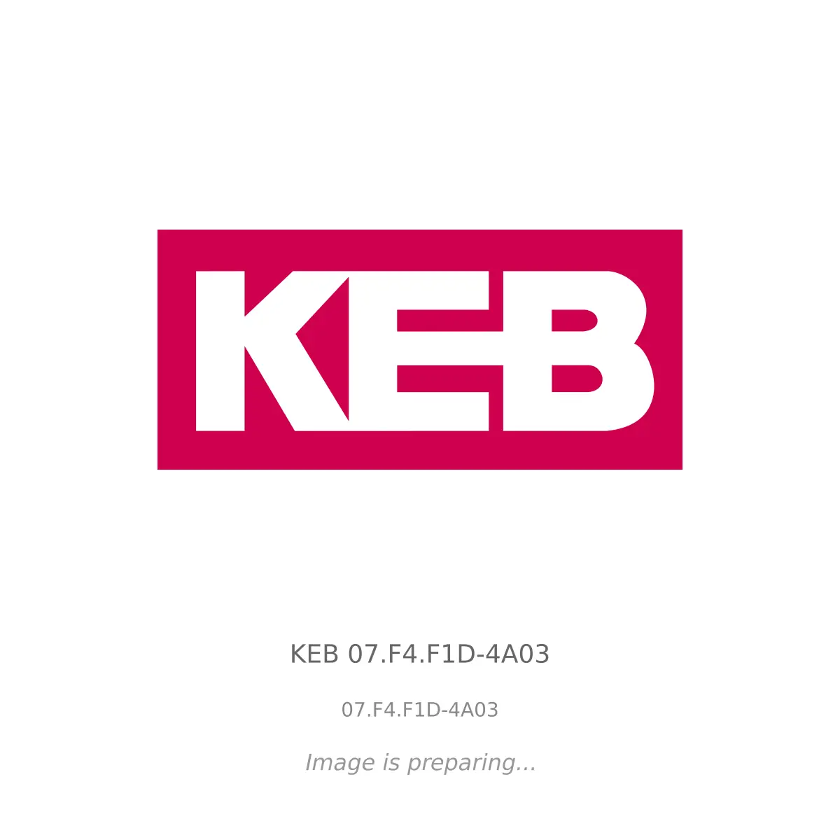 KEB KEB 07.F4.F1D-4A03 - 07.F4.F1D-4A03