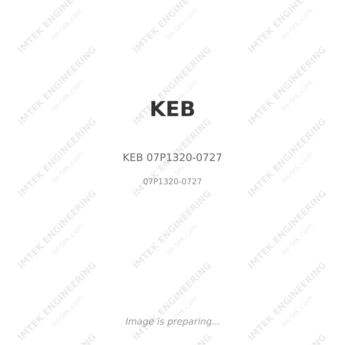KEB KEB 07P1320-0727 - 07P1320-0727