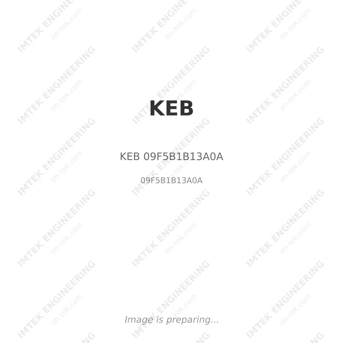 KEB KEB 09F5B1B13A0A - 09F5B1B13A0A