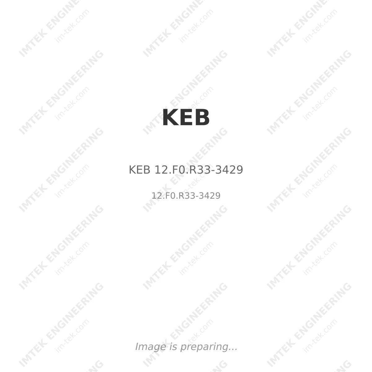 KEB KEB 12.F0.R33-3429 - 12.F0.R33-3429