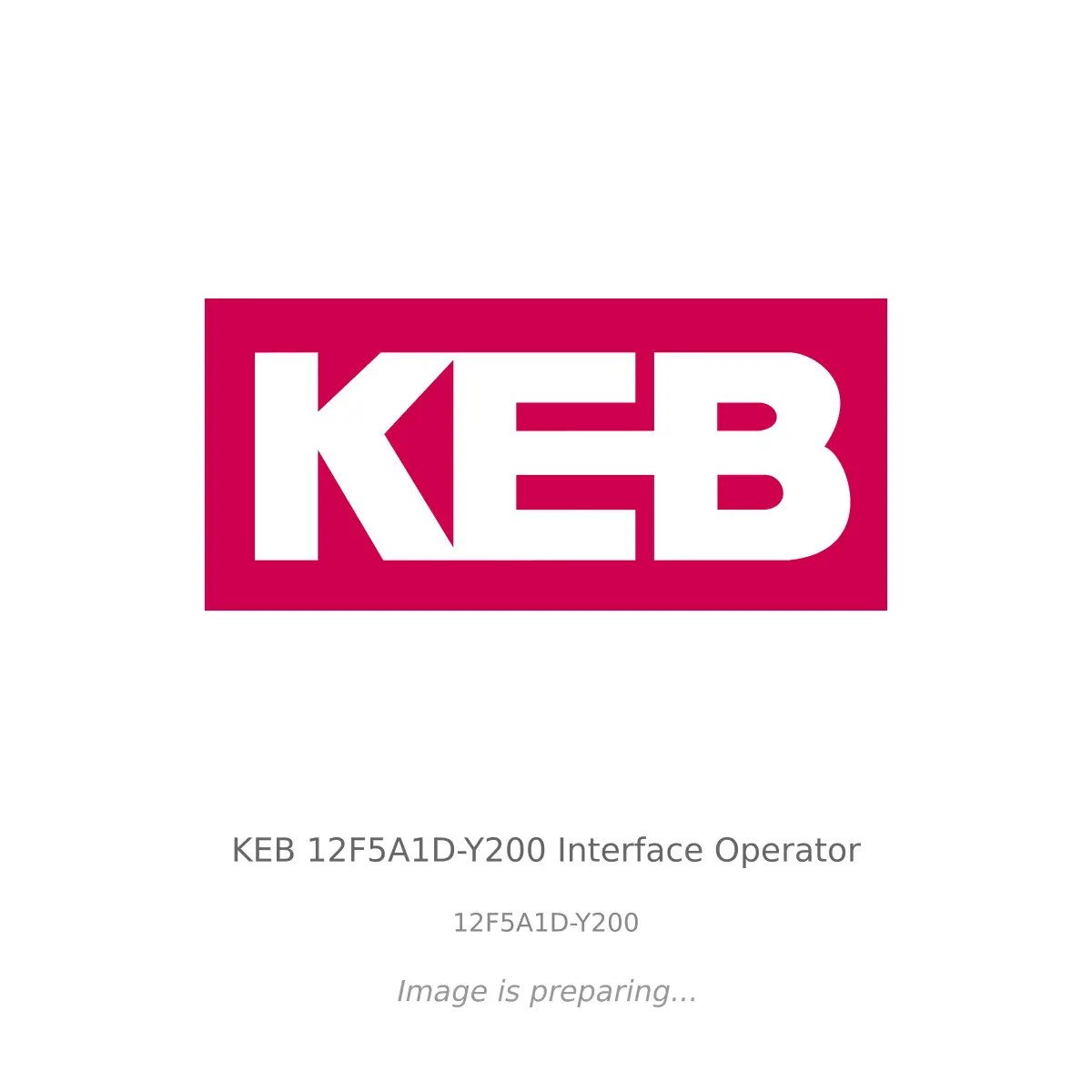 KEB KEB 12F5A1D-Y200 Interface Operator - 12F5A1D-Y200