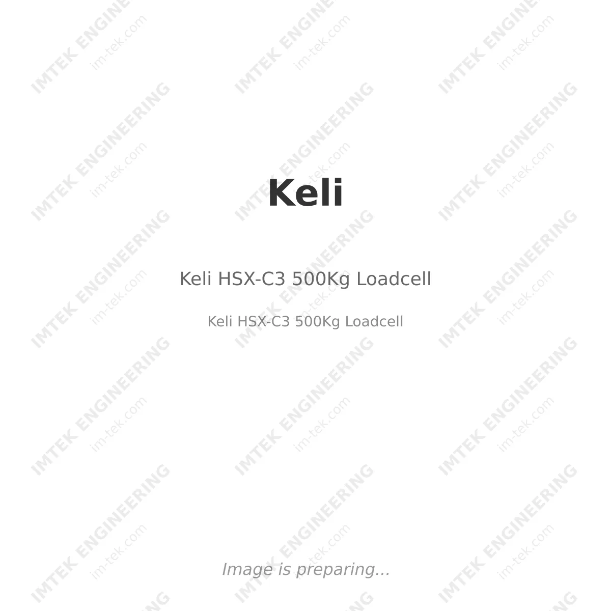 Keli Keli HSX-C3 500Kg Loadcell - Keli HSX-C3 500Kg Loadcell