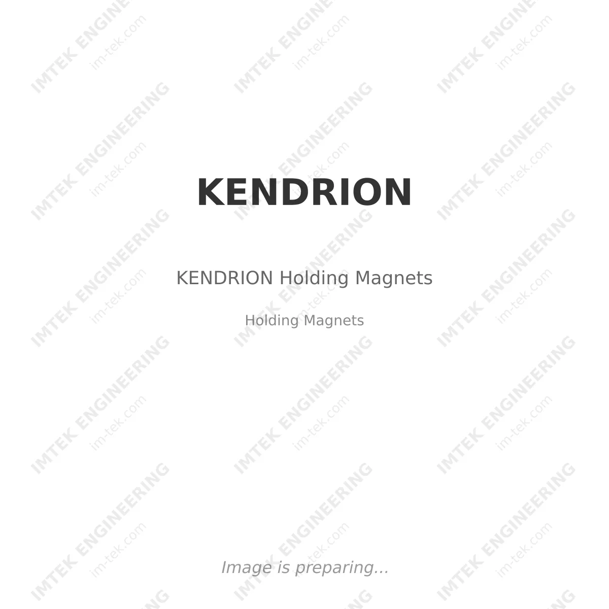 KENDRION KENDRION Holding Magnets - Holding Magnets