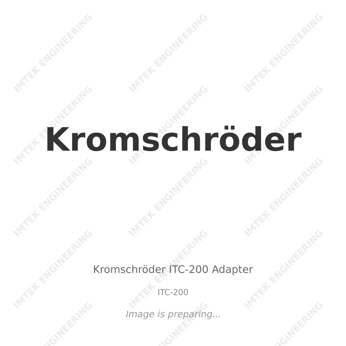 Kromschröder Kromschroder ITC-200 Adapter - ITC-200