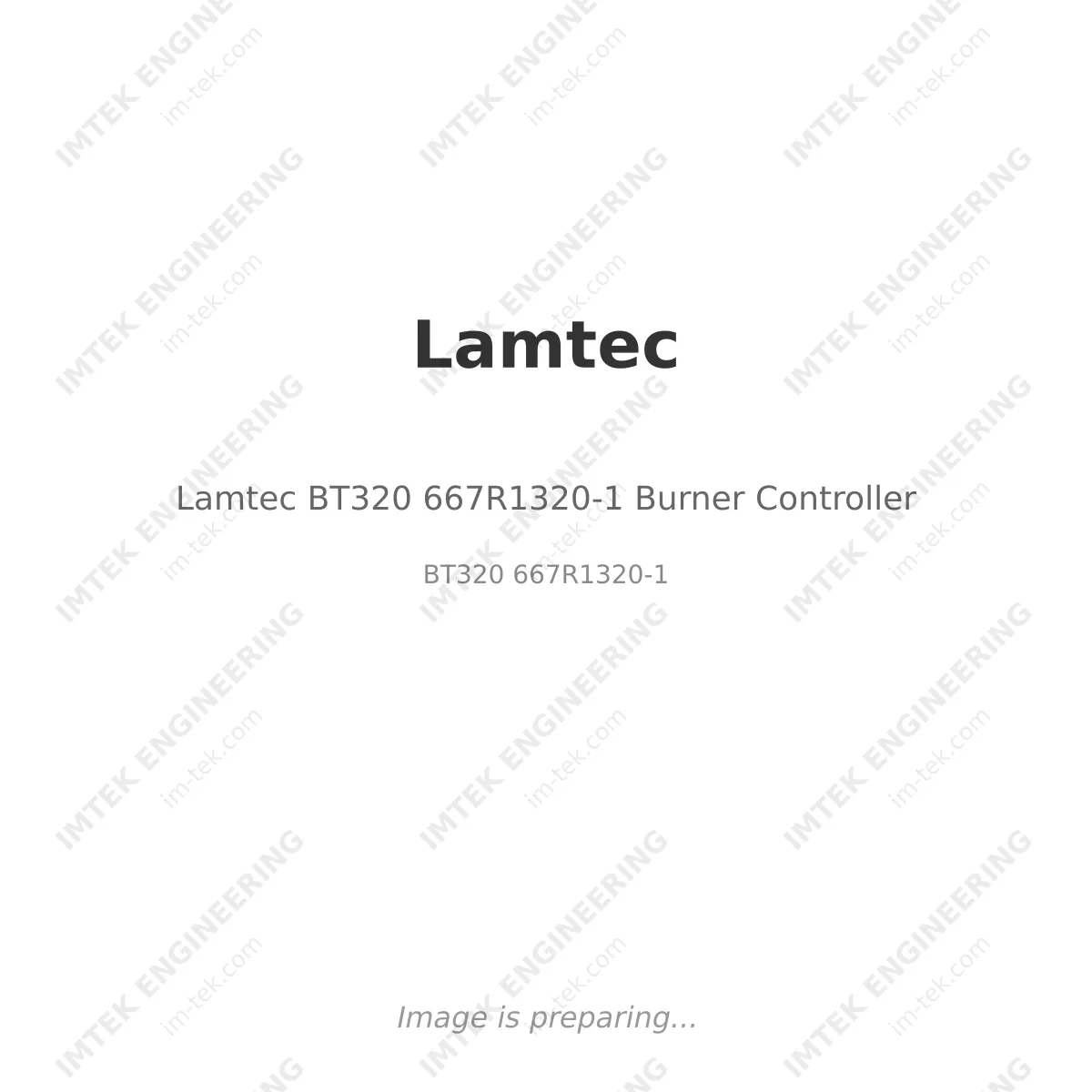 Lamtec Lamtec BT320 667R1320-1 Burner Controller - BT320 667R1320-1