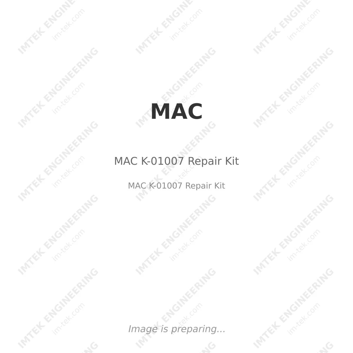 MAC MAC K-01007 Repair Kit - MAC K-01007  Repair Kit