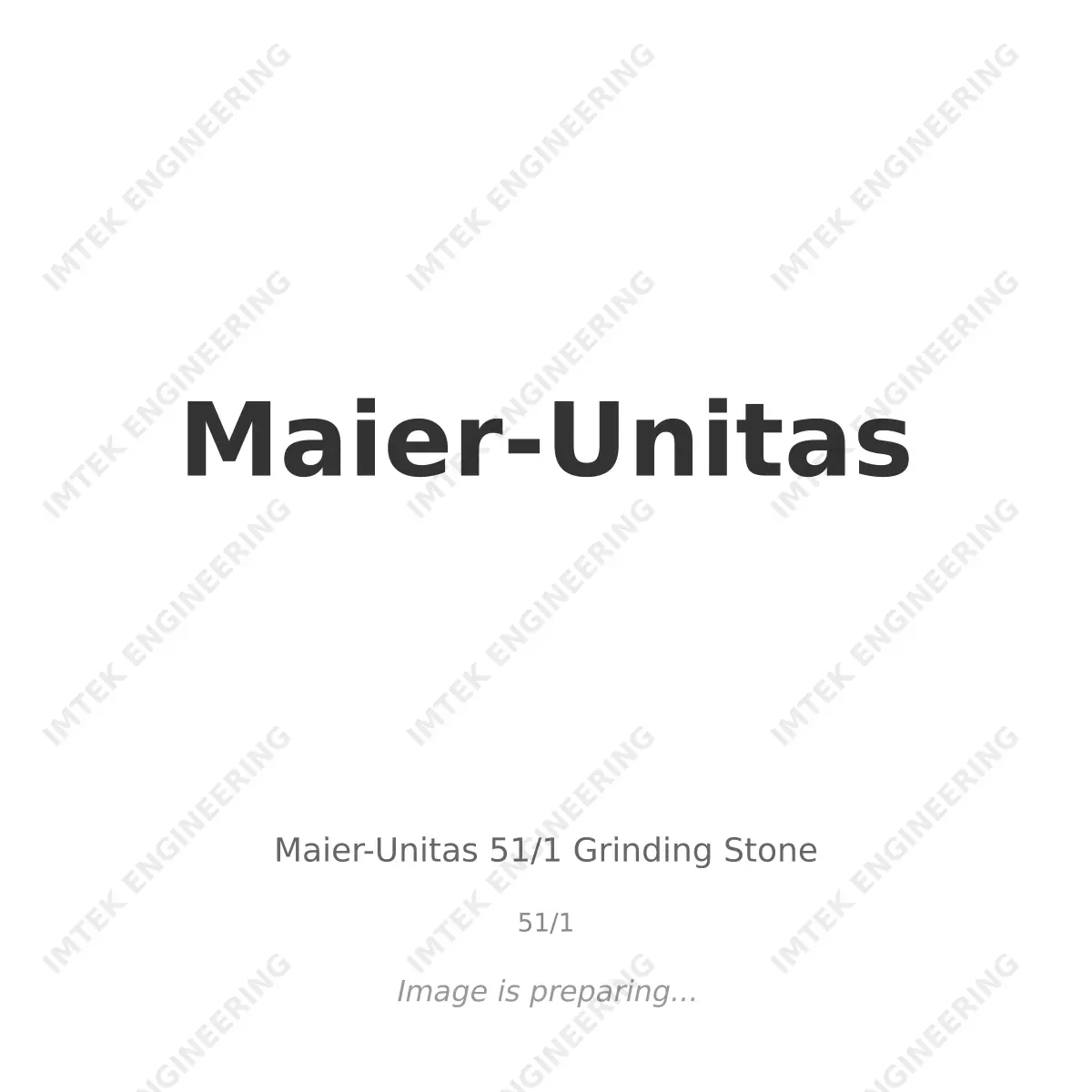 Maier-Unitas Maier-Unitas 51/1 Grinding Stone - 51/1