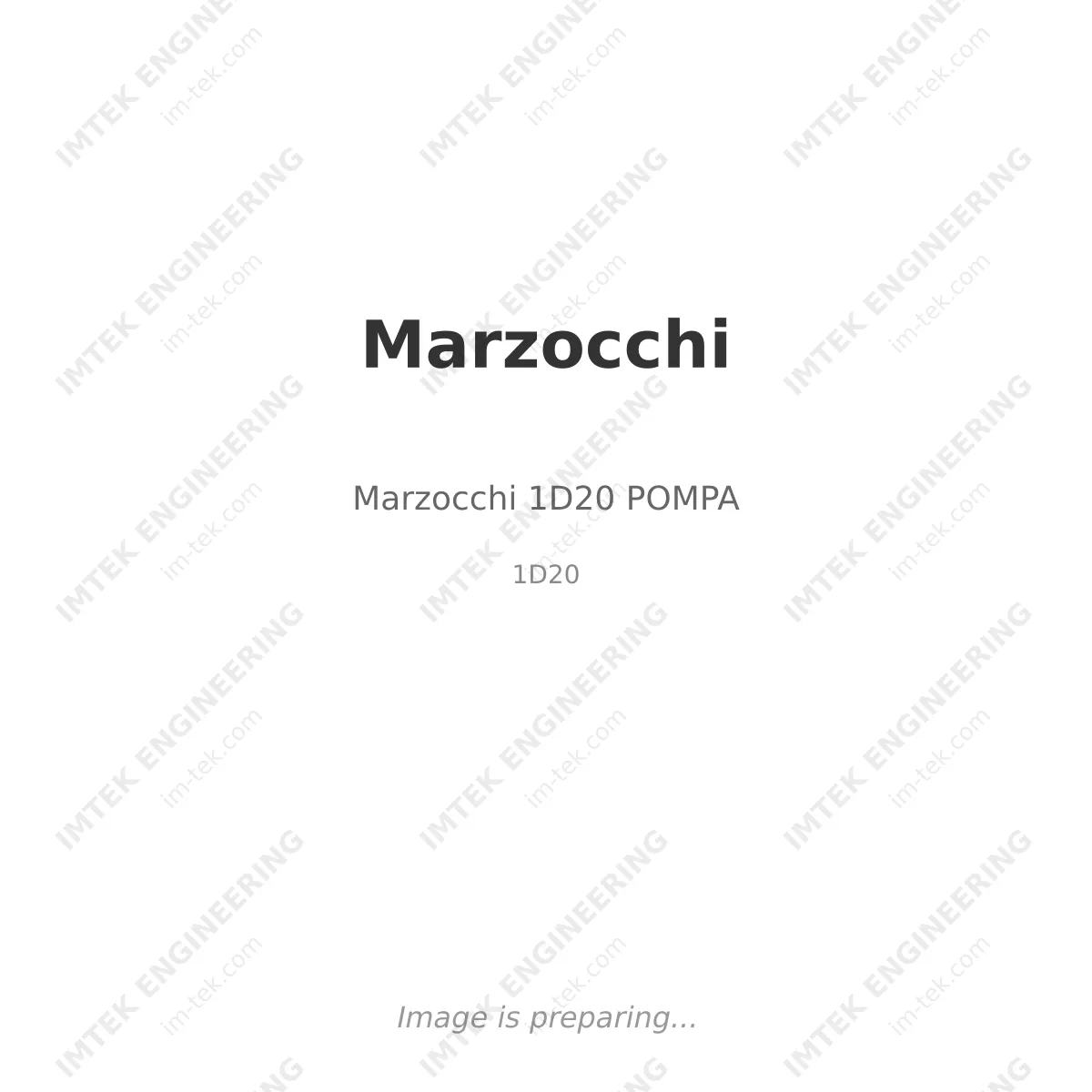 Marzocchi Marzocchi 1D20 POMPA - 1D20