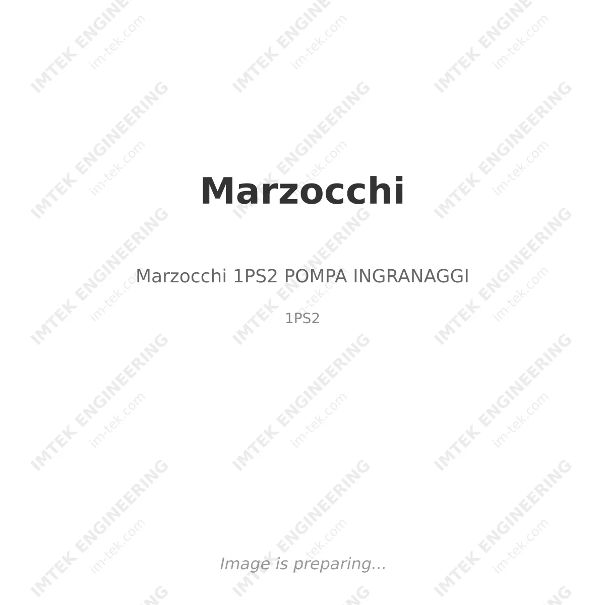 Marzocchi Marzocchi 1PS2 POMPA INGRANAGGI - 1PS2
