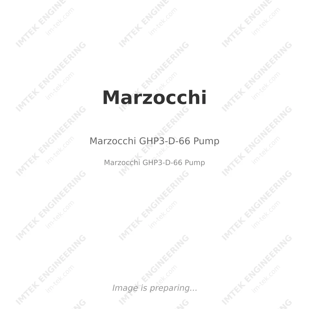Marzocchi Marzocchi GHP3-D-66 Pump - Marzocchi GHP3-D-66  Pump