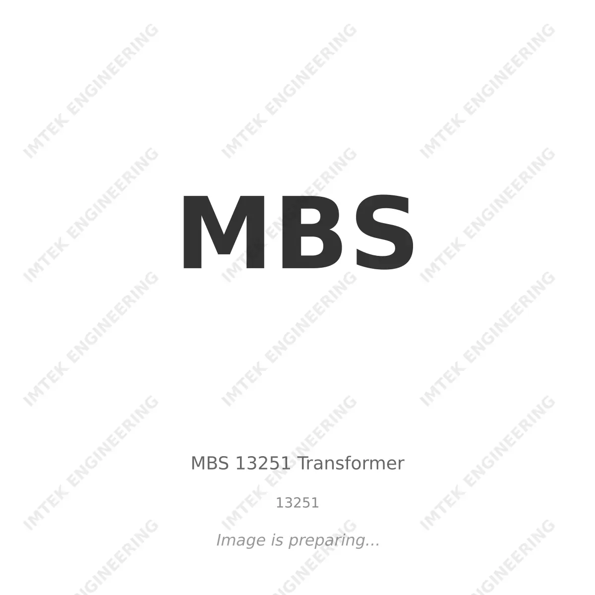 MBS MBS 13251 Transformer - 13251