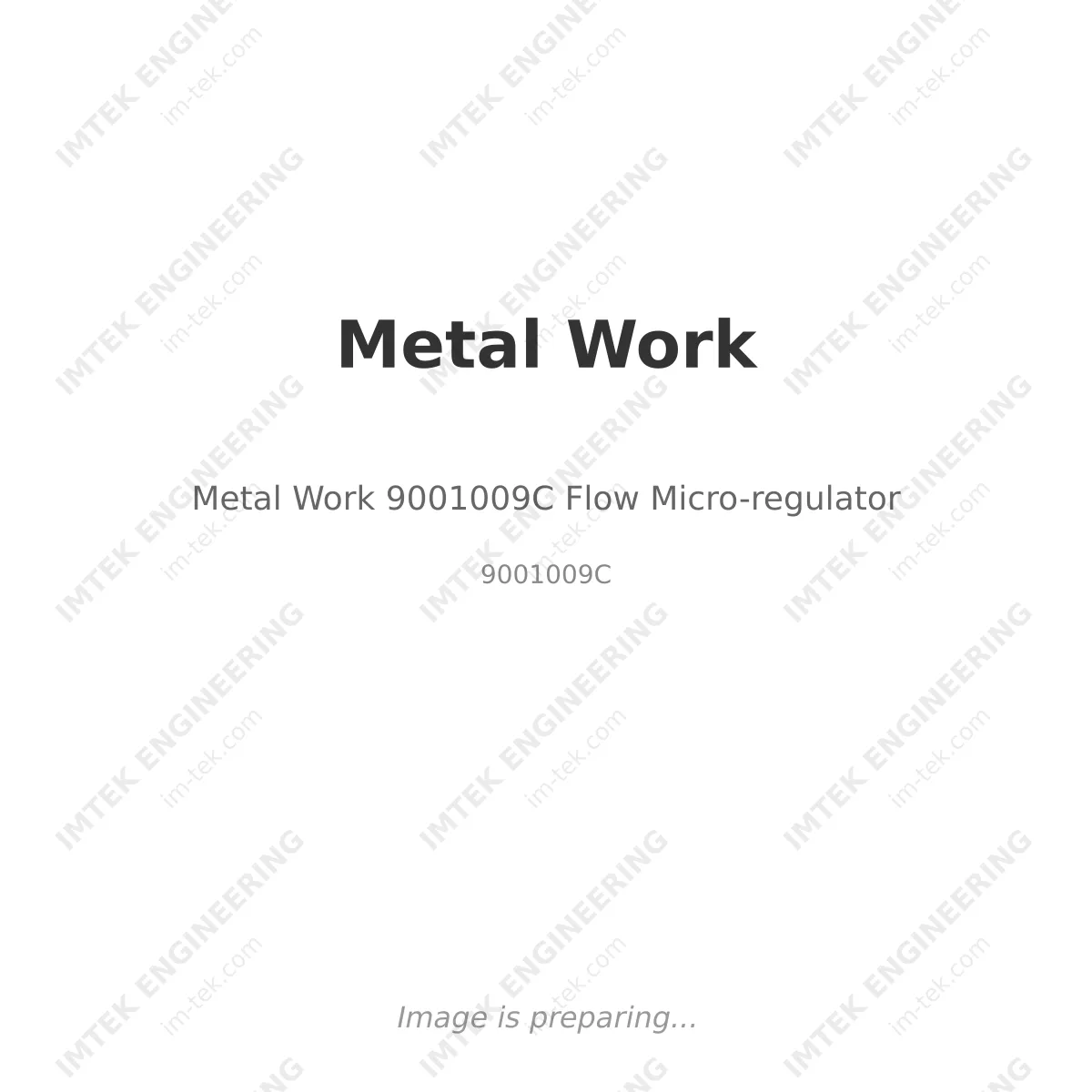 Metal Work Metal Work 9001009C Flow Micro-regulator - 9001009C