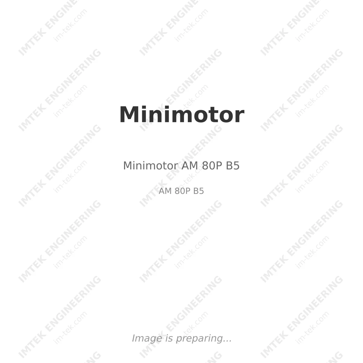 Minimotor Minimotor AM 80P B5 - AM 80P B5