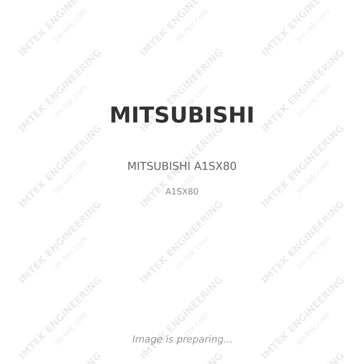 MITSUBISHI MITSUBISHI A1SX80 - A1SX80