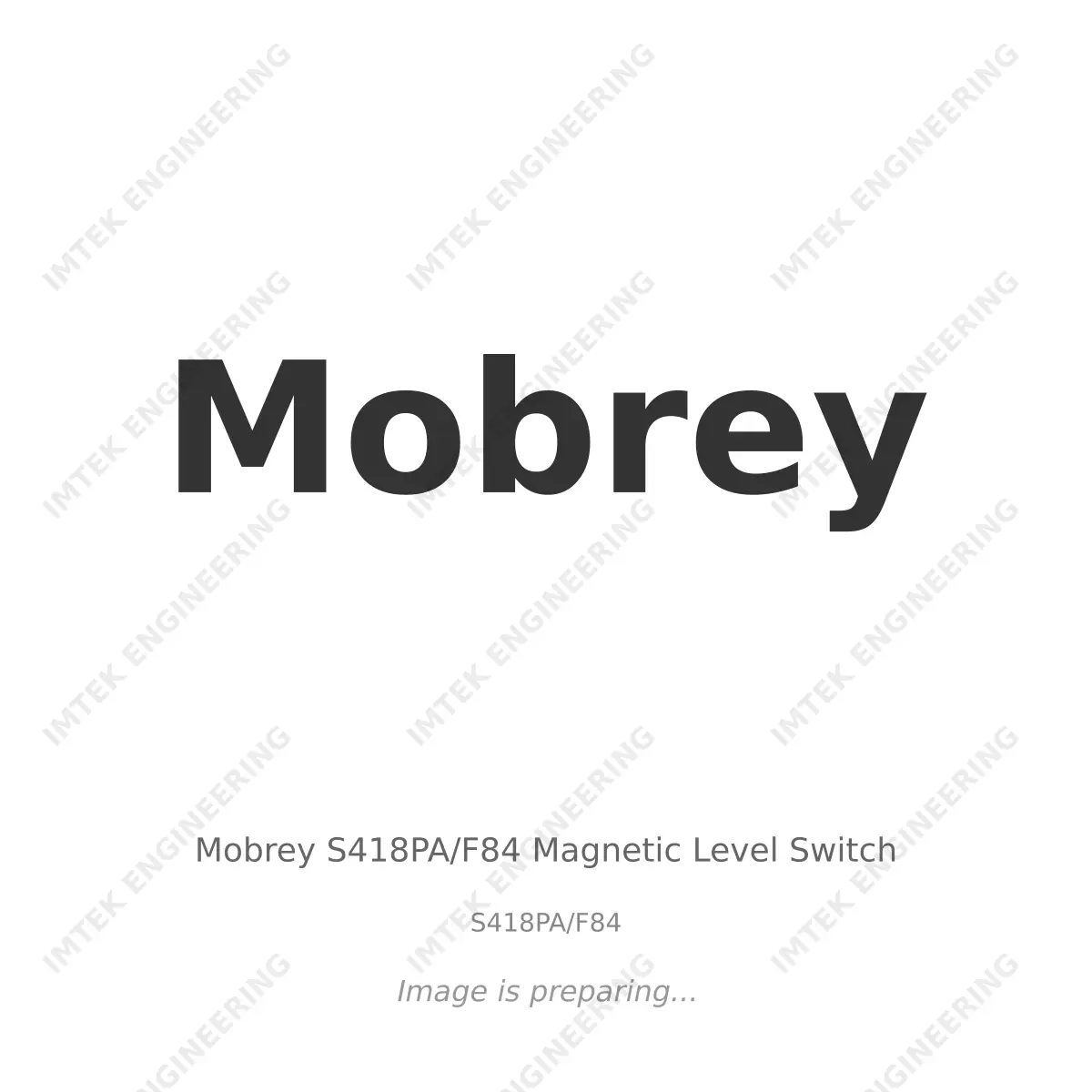 Mobrey Mobrey S418PA/F84 Magnetic Level Switch - S418PA/F84