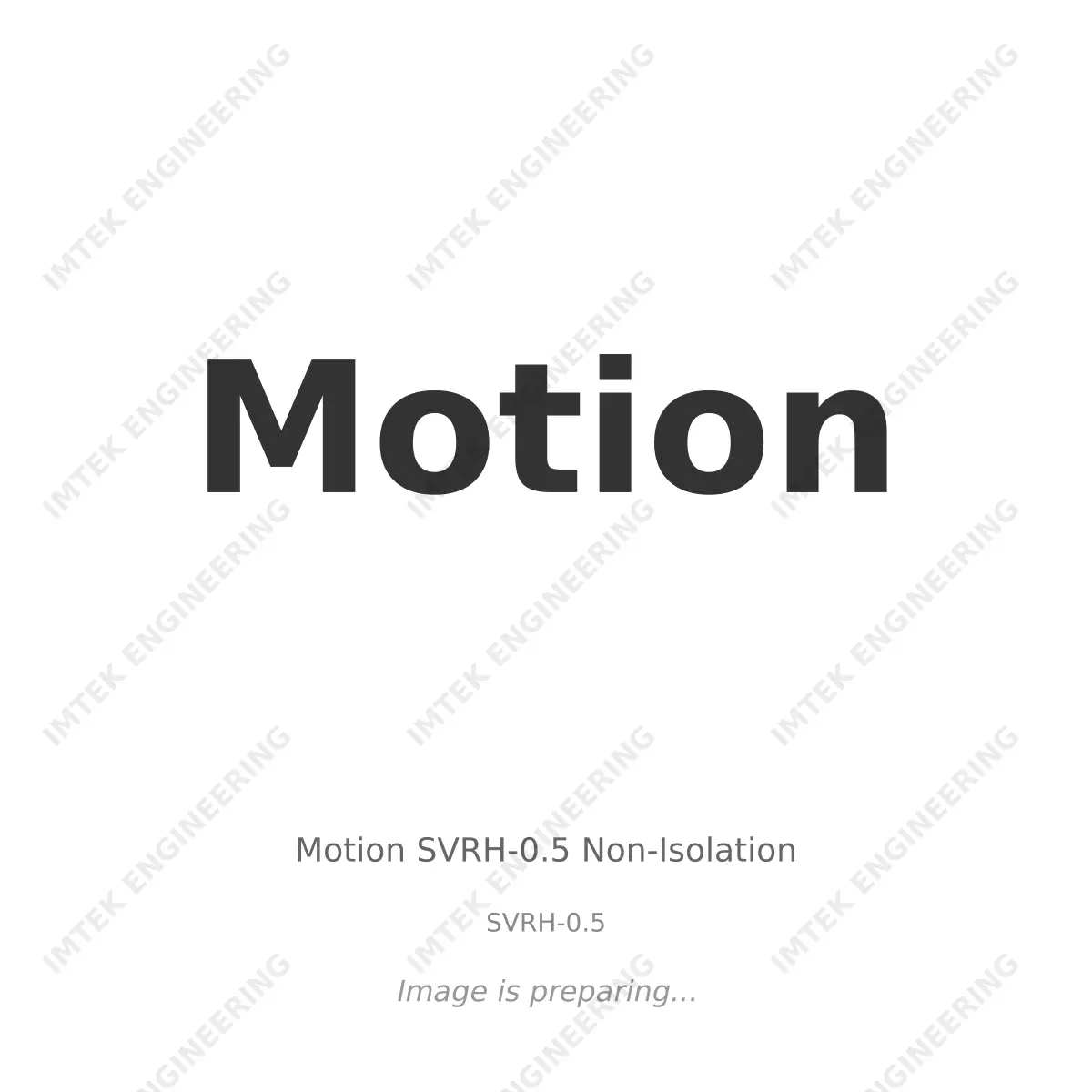 Motion Motion SVRH-0.5 Non-Isolation - SVRH-0.5
