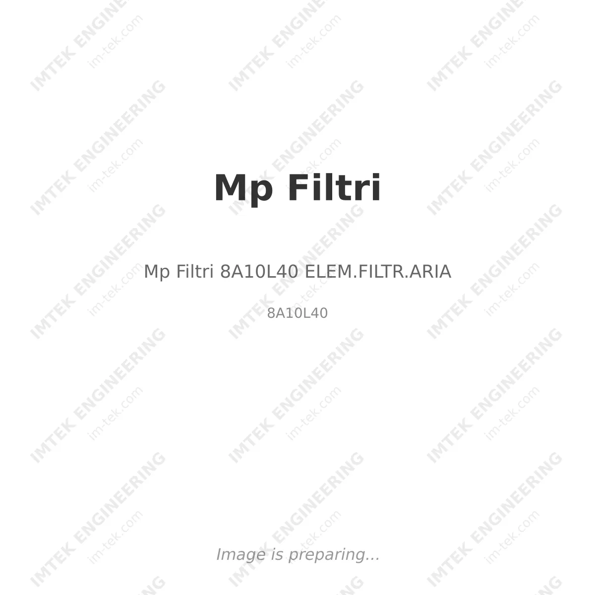 Mp Filtri Mp Filtri 8A10L40 ELEM.FILTR.ARIA - 8A10L40