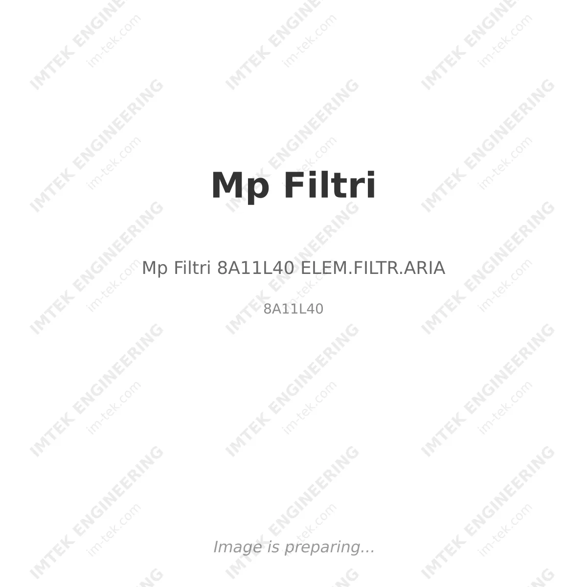 Mp Filtri Mp Filtri 8A11L40 ELEM.FILTR.ARIA - 8A11L40