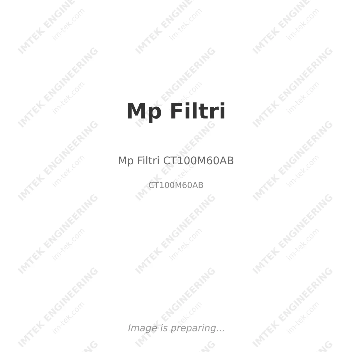 Mp Filtri Mp Filtri CT100M60AB - CT100M60AB