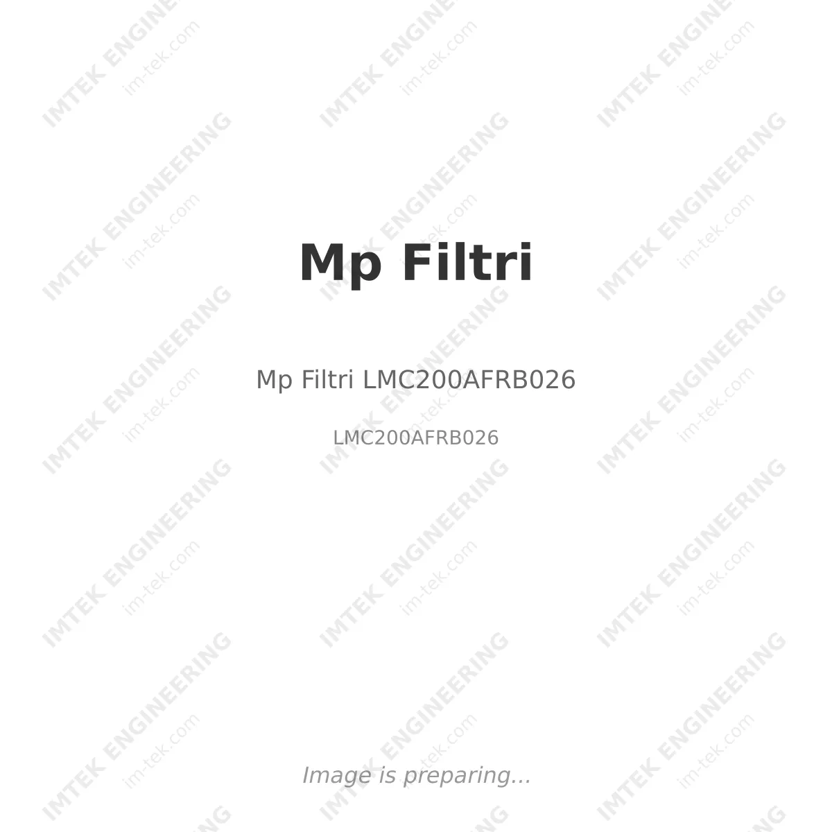 Mp Filtri Mp Filtri LMC200AFRB026 - LMC200AFRB026