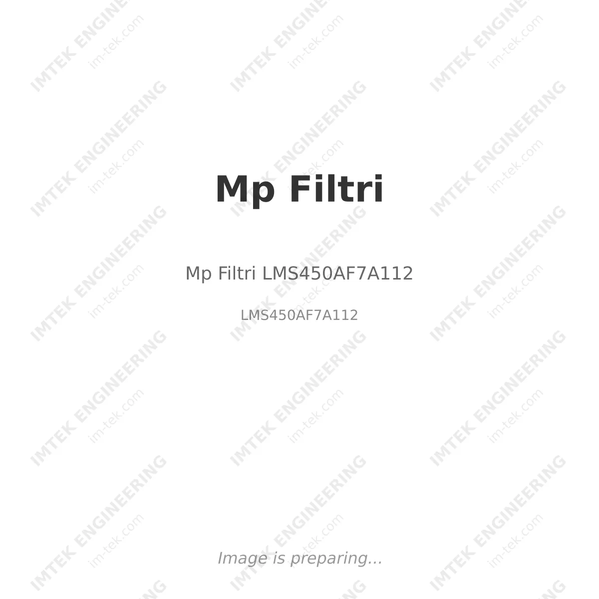Mp Filtri Mp Filtri LMS450AF7A112 - LMS450AF7A112