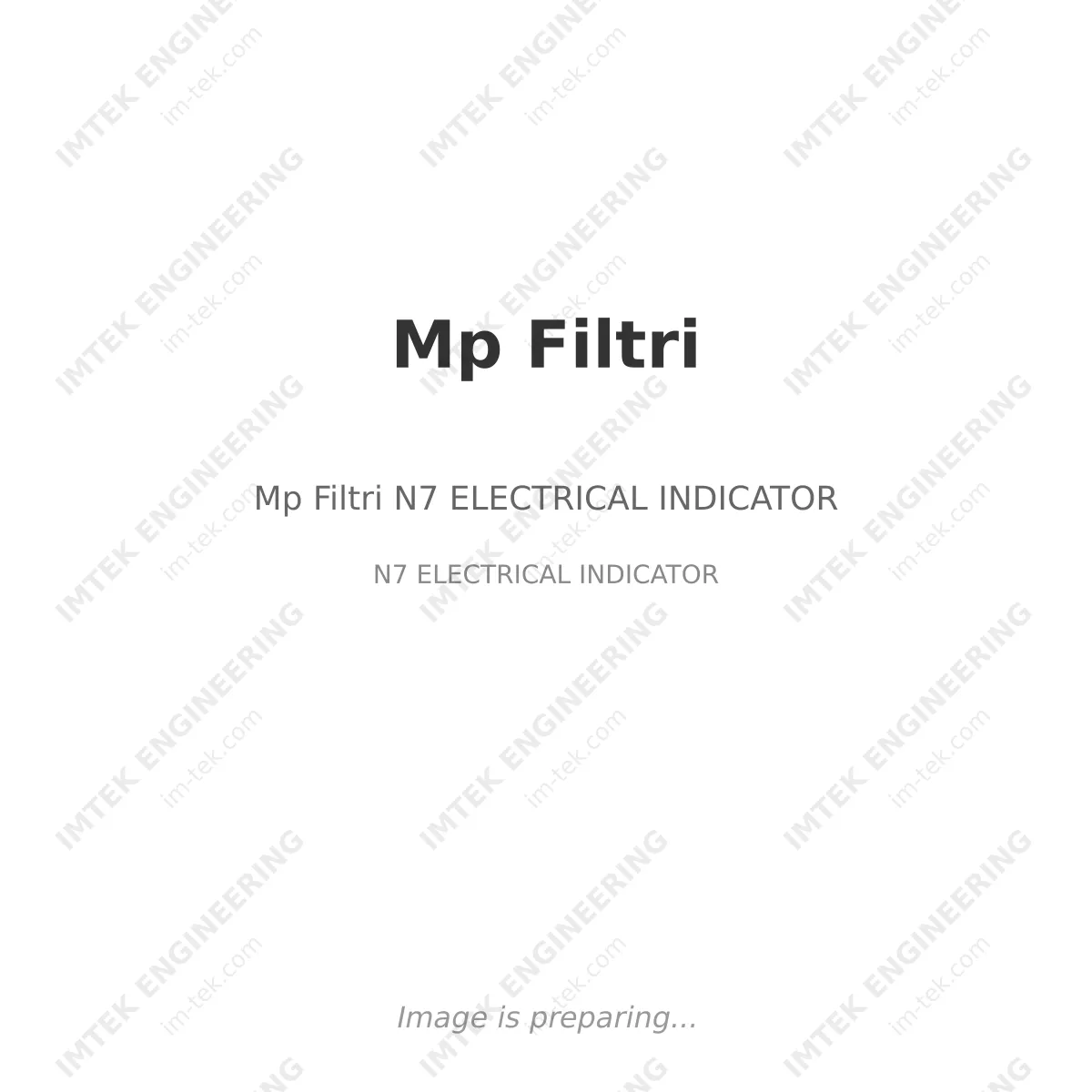 Mp Filtri Mp Filtri N7 ELECTRICAL INDICATOR - N7 ELECTRICAL INDICATOR