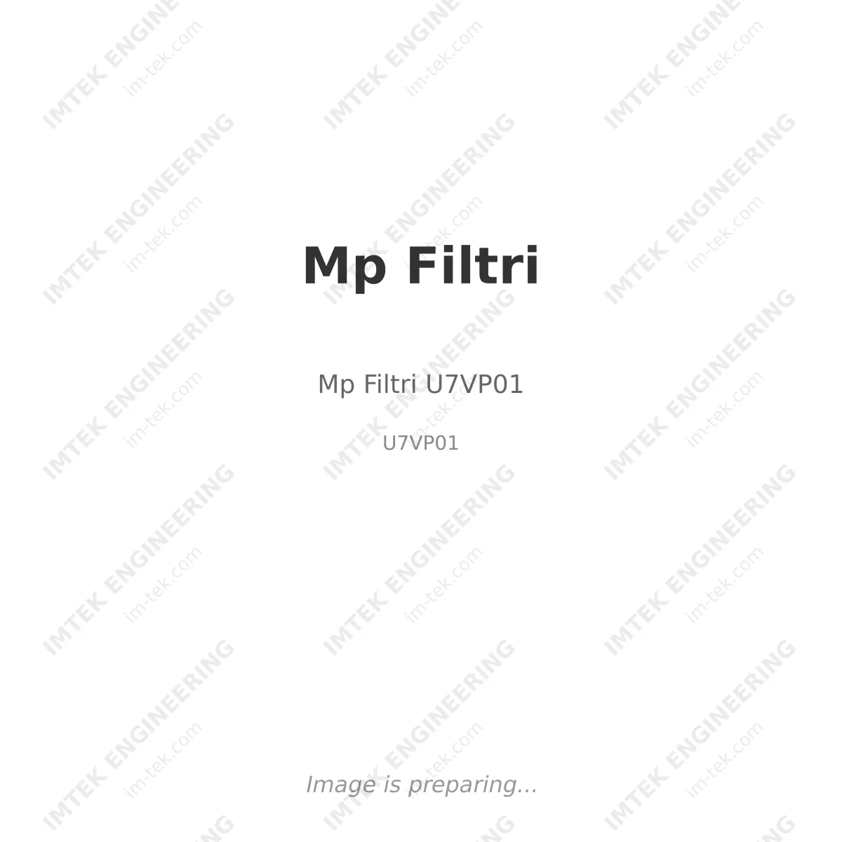 Mp Filtri Mp Filtri U7VP01 - U7VP01