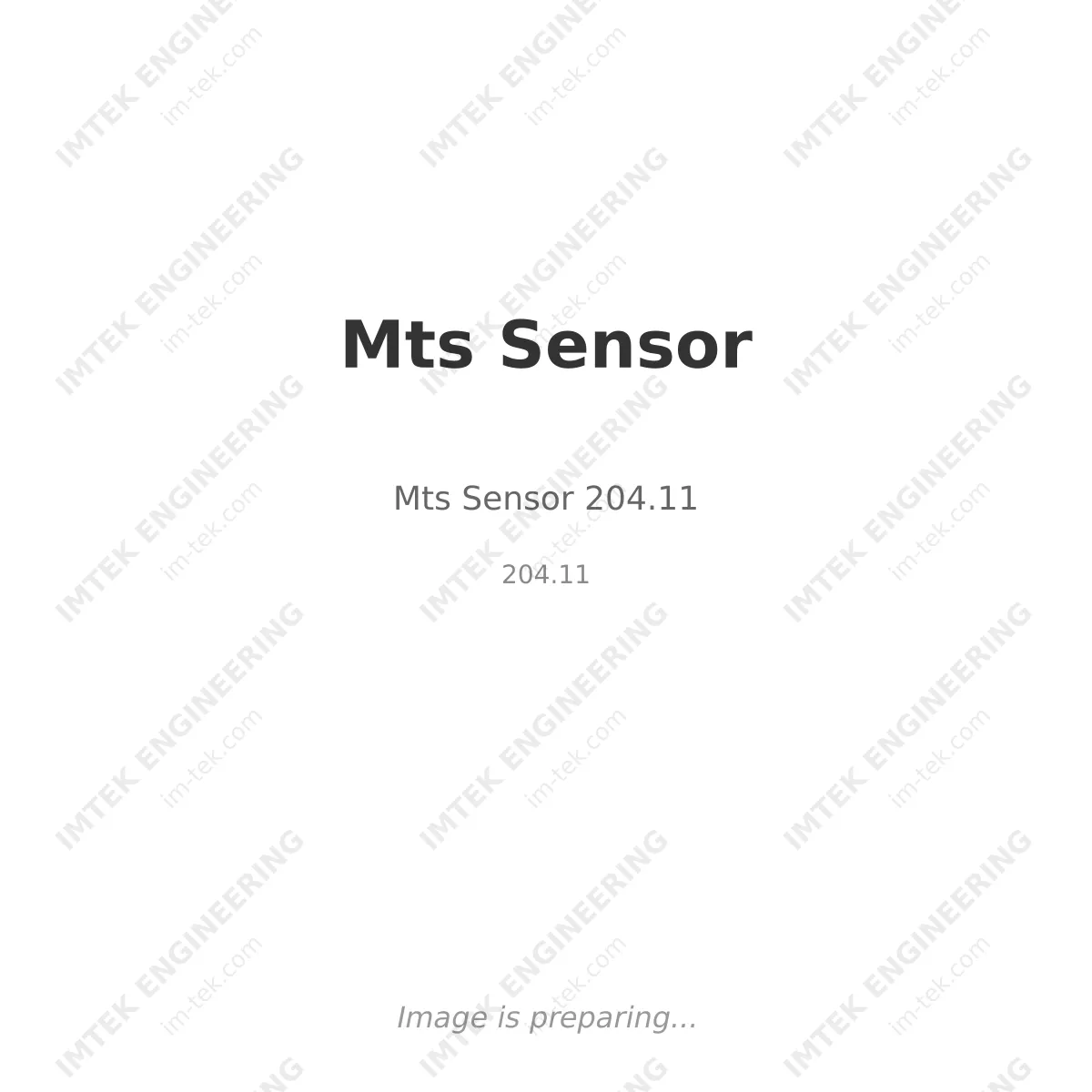 Mts Sensor Mts Sensor 204.11 - 204.11