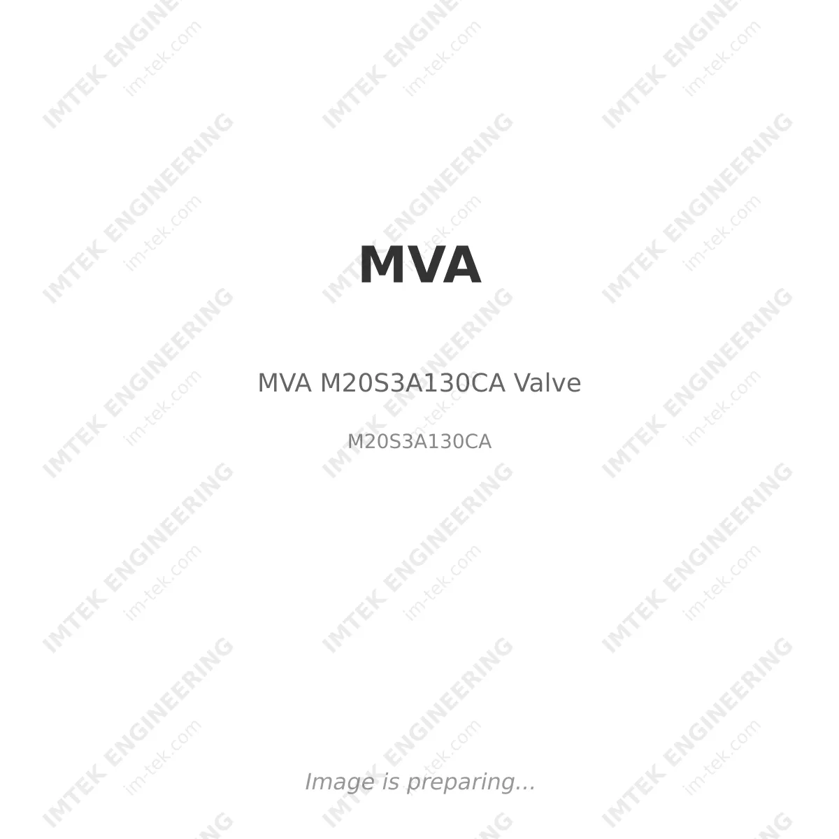 MVA MVA M20S3A130CA Valve - M20S3A130CA