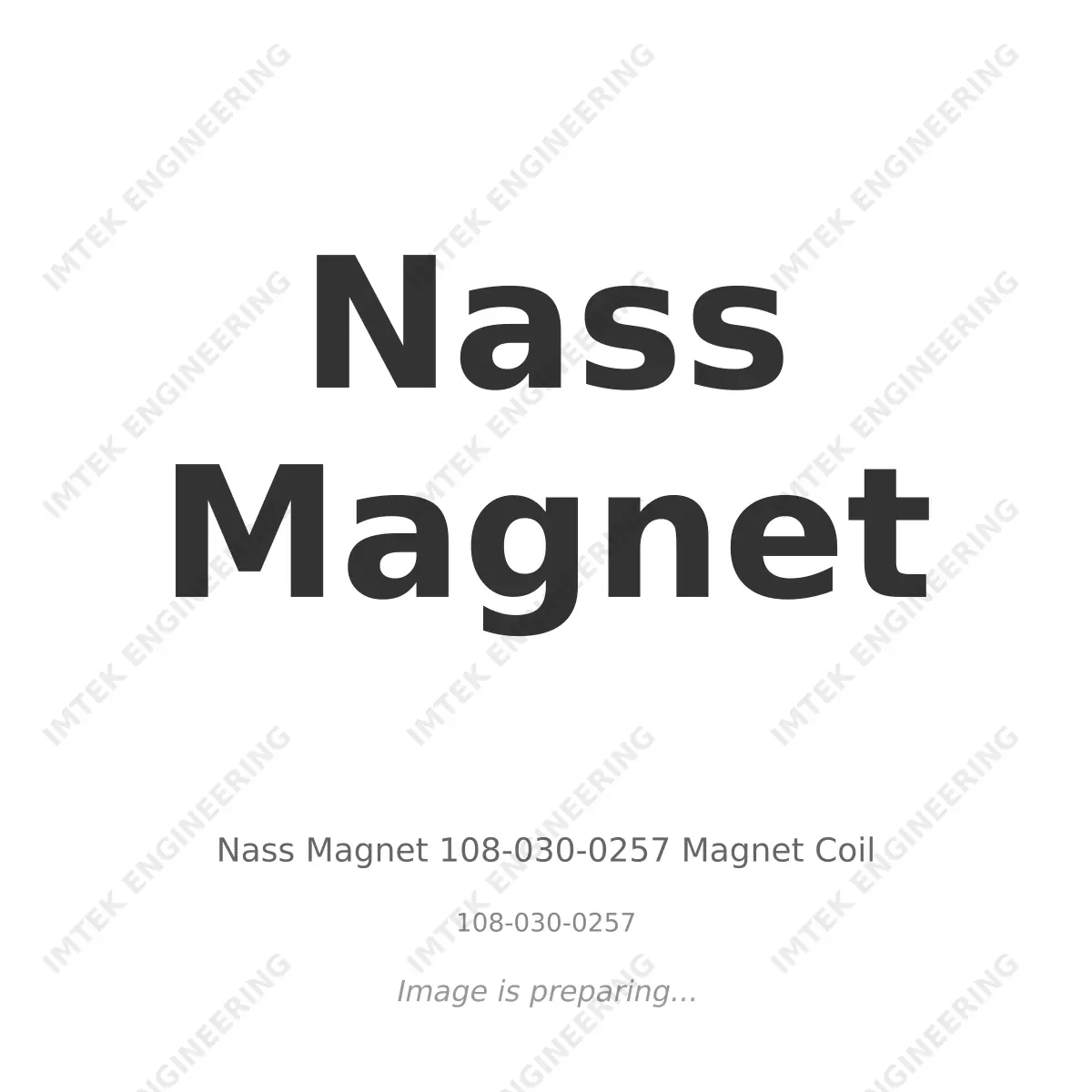 Nass Magnet - Nass Magnet 108-030-0257 Magnet Coil Nass Magnet Nass Magnet 108-030-0257 Magnet Coil - 108-030-0257