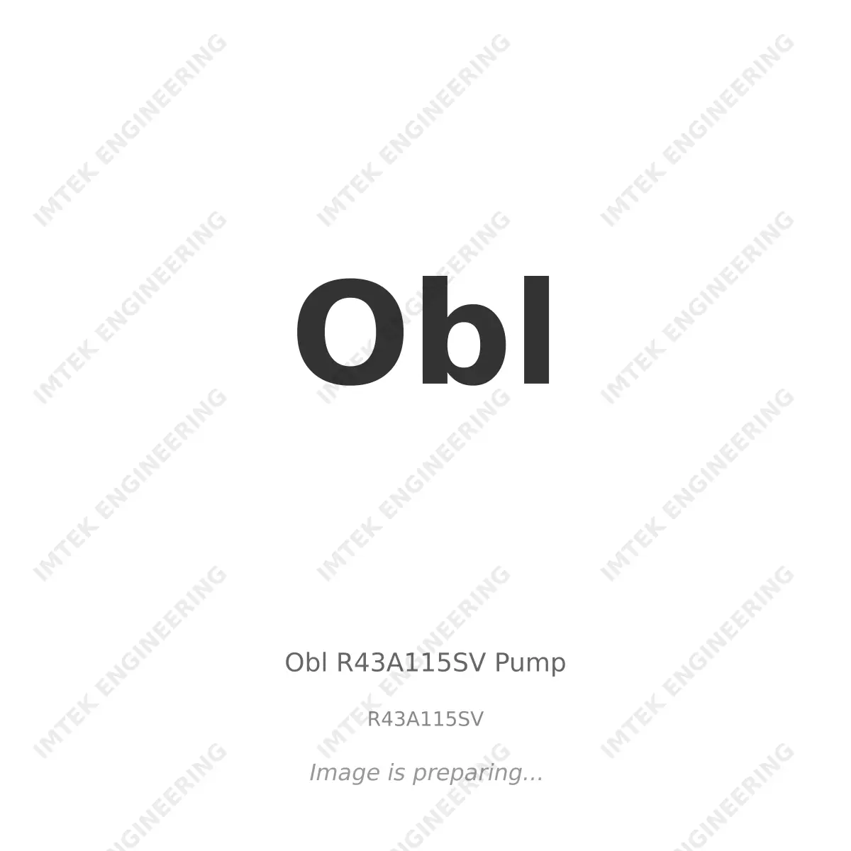 Obl Obl R43A115SV Pump - R43A115SV