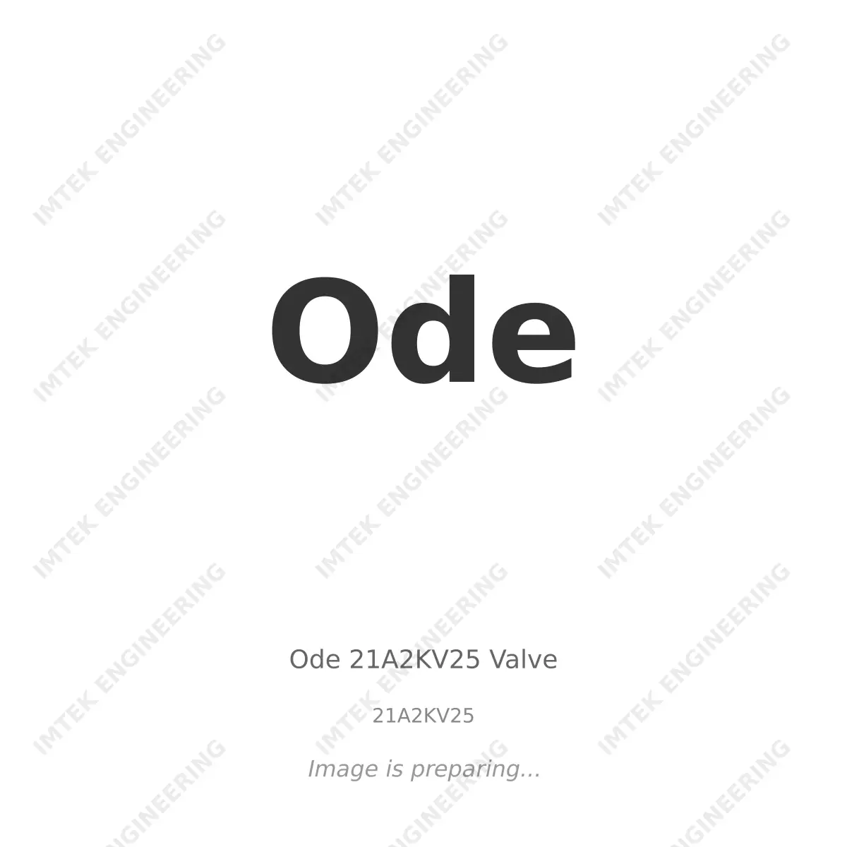Ode Ode 21A2KV25 Valve - 21A2KV25