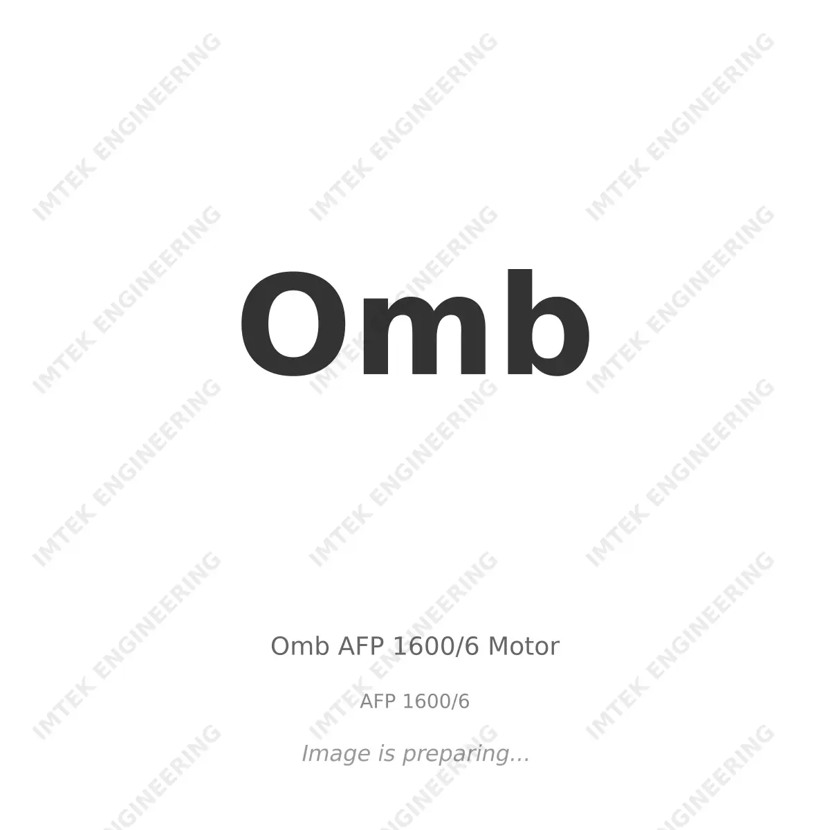 Omb Omb AFP 1600/6 Motor - AFP 1600/6
