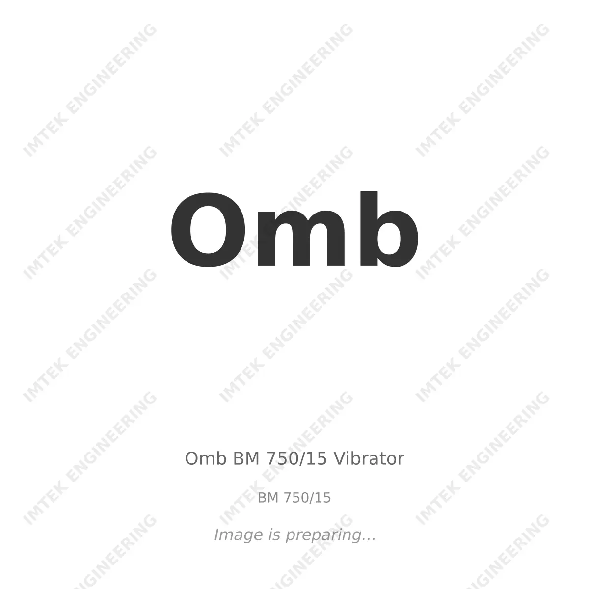 Omb Omb BM 750/15 Vibrator - BM 750/15