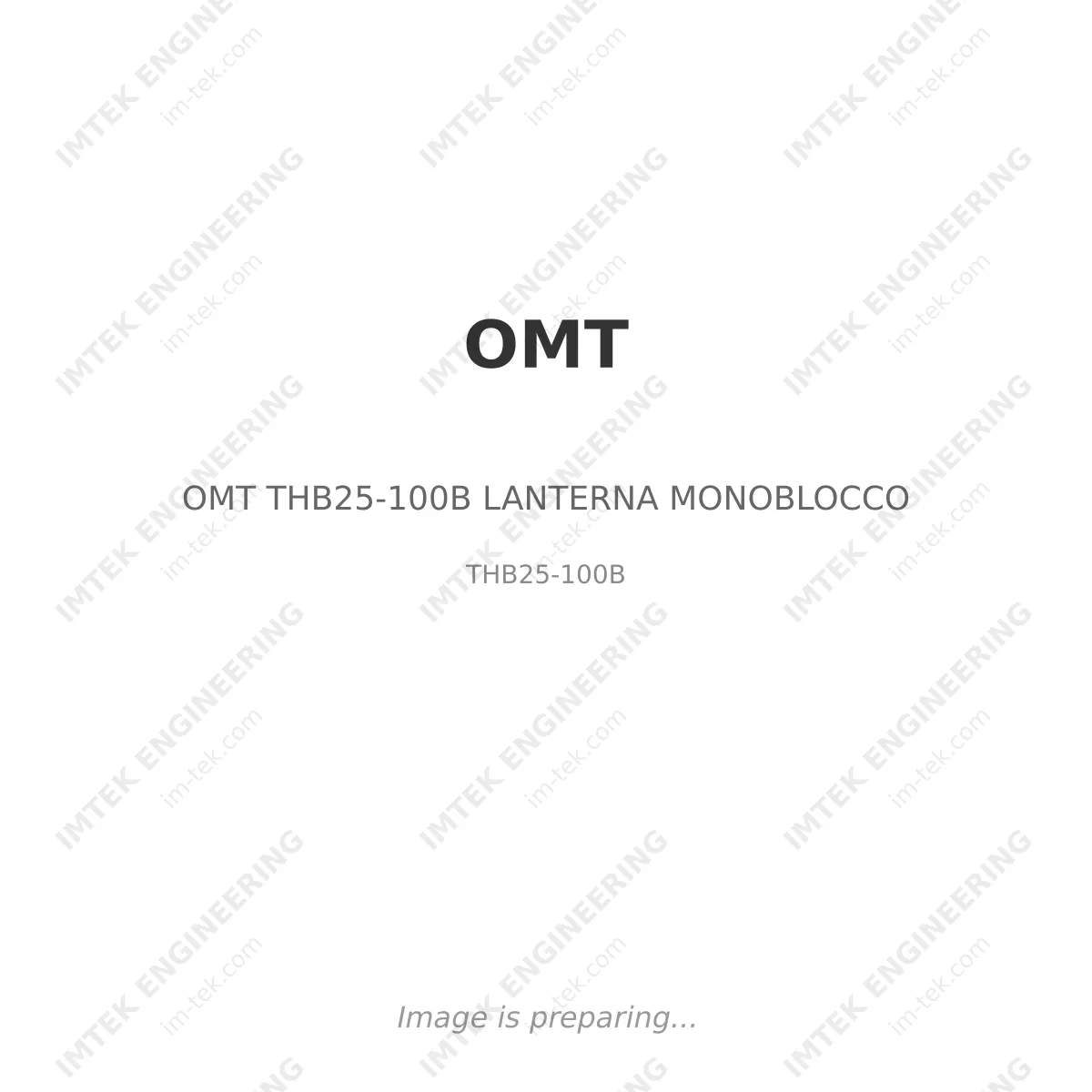 OMT OMT THB25-100B LANTERNA MONOBLOCCO - THB25-100B