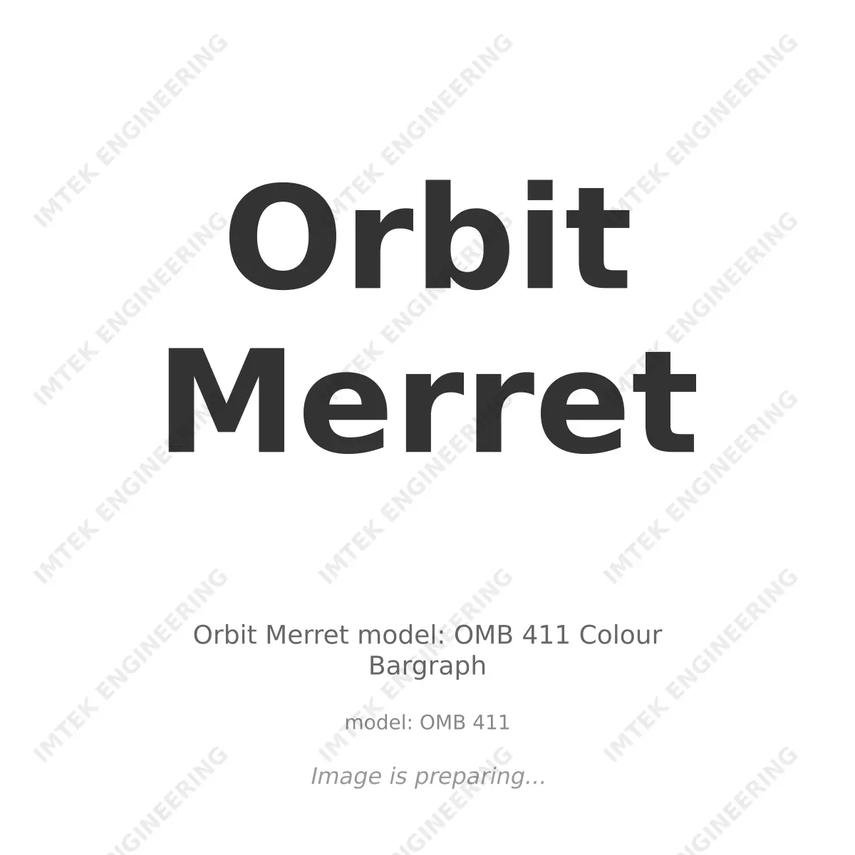 Orbit Merret - Orbit Merret model: OMB 411 Colour Bargraph Orbit Merret Orbit Merret model: OMB 411 Colour Bargraph - model: OMB 411