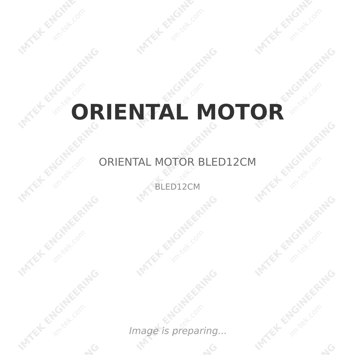 ORIENTAL MOTOR ORIENTAL MOTOR BLED12CM - BLED12CM