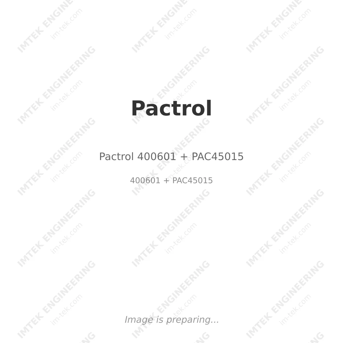 Pactrol Pactrol 400601 + PAC45015 - 400601 + PAC45015