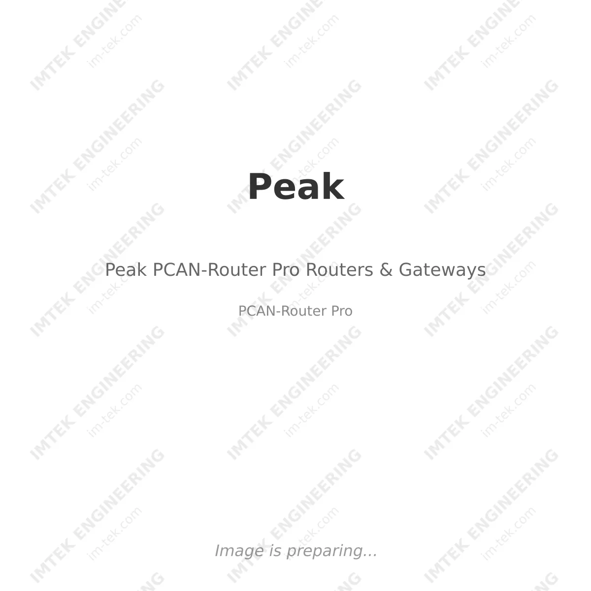 Peak Peak PCAN-Router Pro Routers & Gateways - PCAN-Router Pro