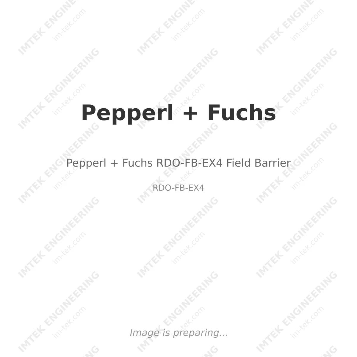 Pepperl + Fuchs Pepperl + Fuchs RDO-FB-EX4 Field Barrier - RDO-FB-EX4