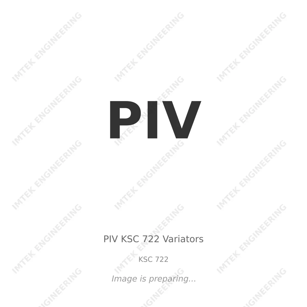 PIV PIV KSC 722 Variators - KSC 722