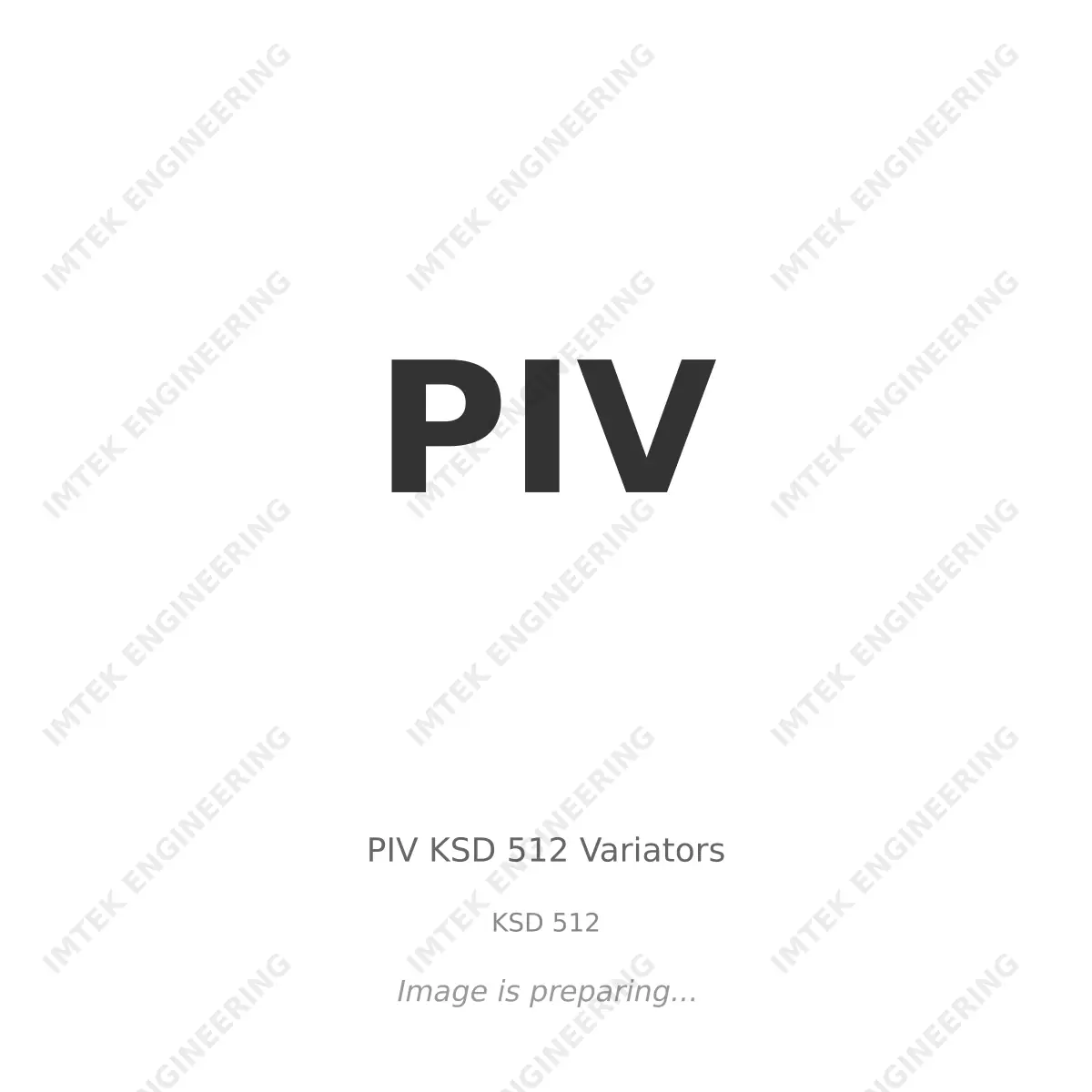 PIV PIV KSD 512 Variators - KSD 512