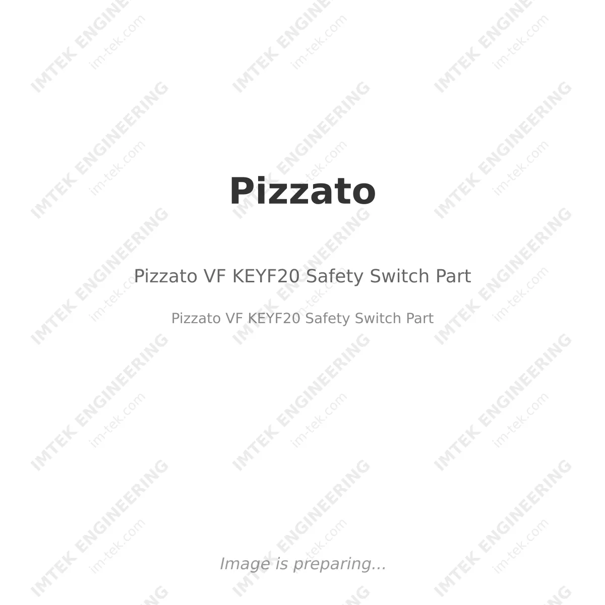 Pizzato Pizzato VF KEYF20 Safety Switch Part - Pizzato VF KEYF20 Safety Switch Part
