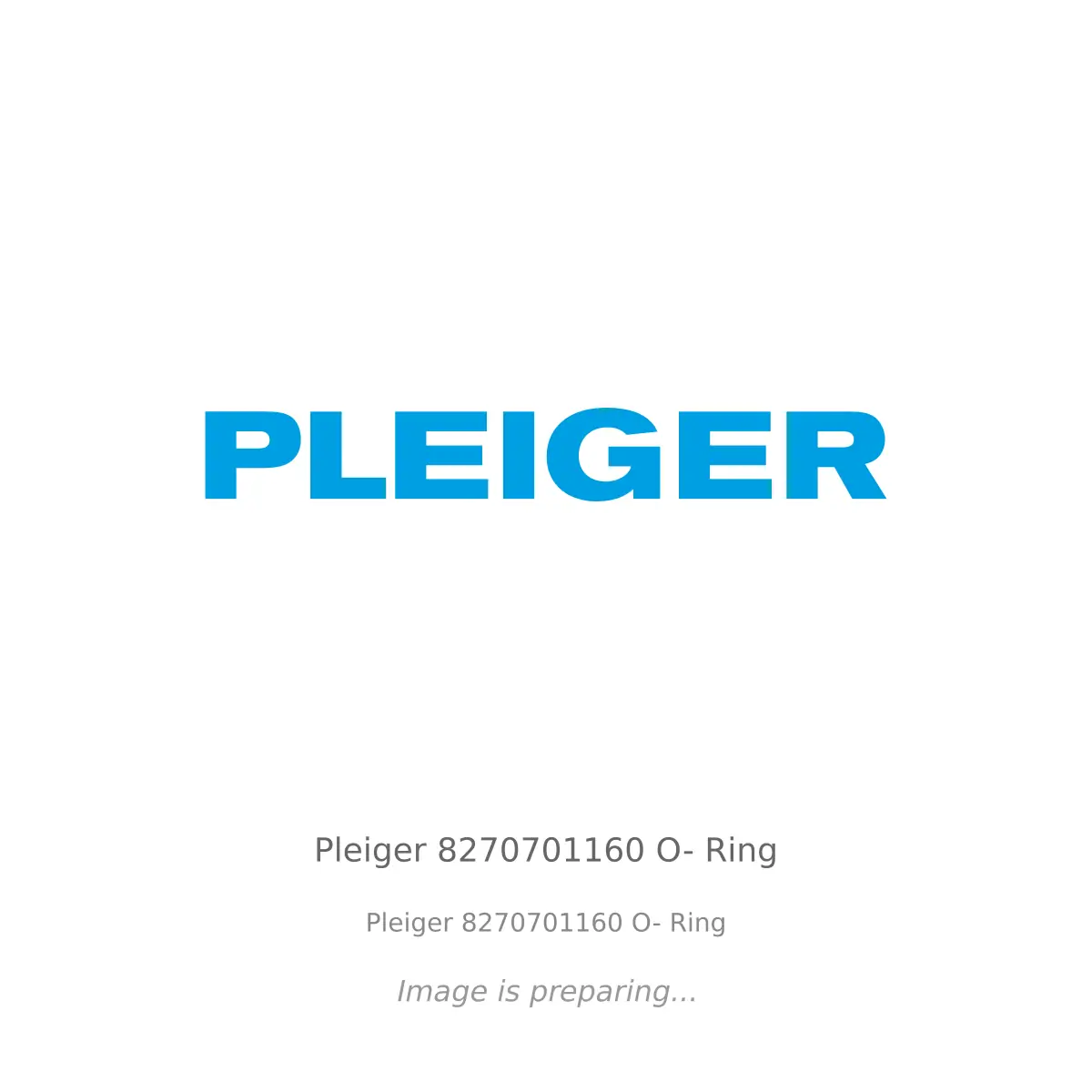 Pleiger Pleiger 8270701160 O- Ring - Pleiger 8270701160 O- Ring