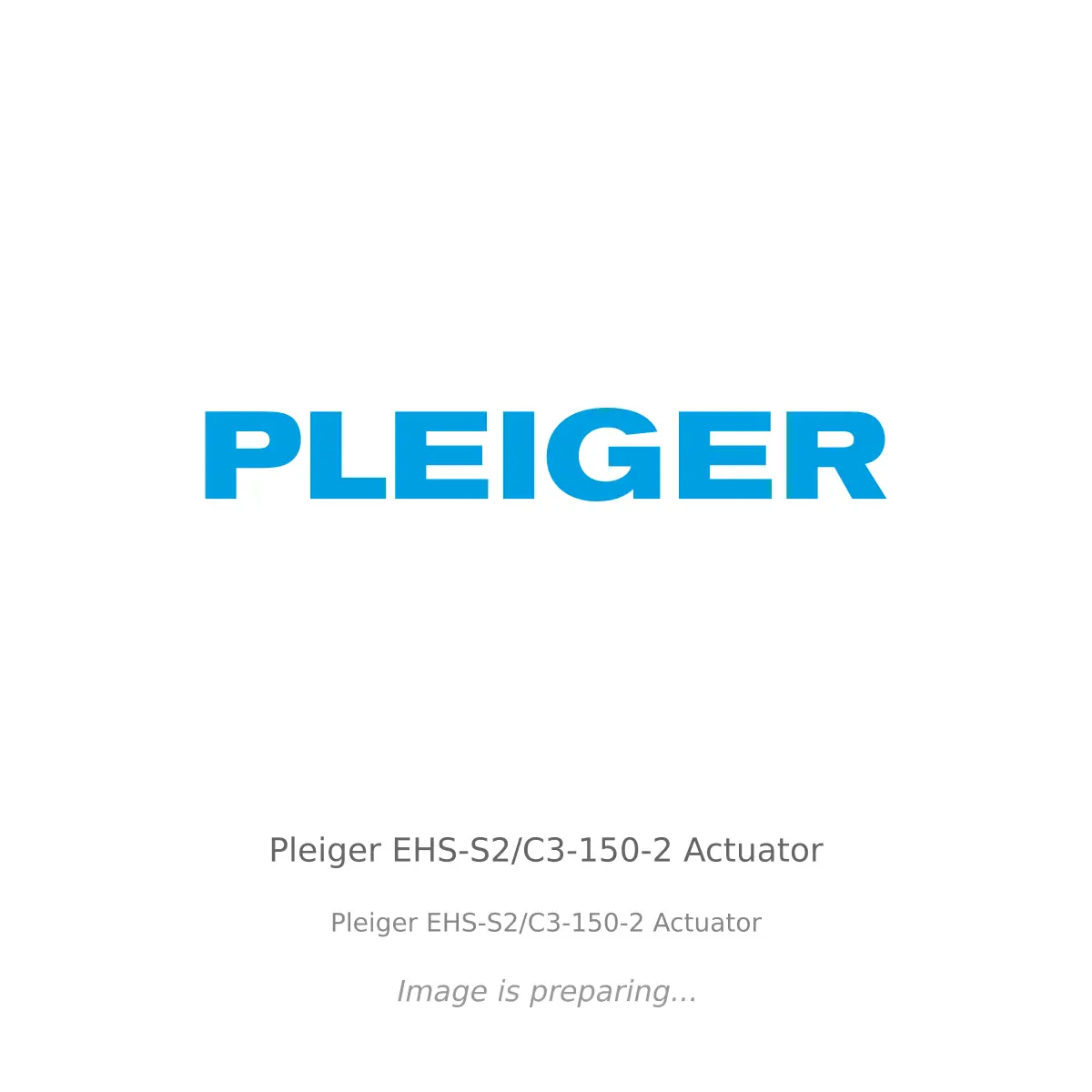 Pleiger Pleiger EHS-S2/C3-150-2 Actuator - Pleiger EHS-S2/C3-150-2 Actuator