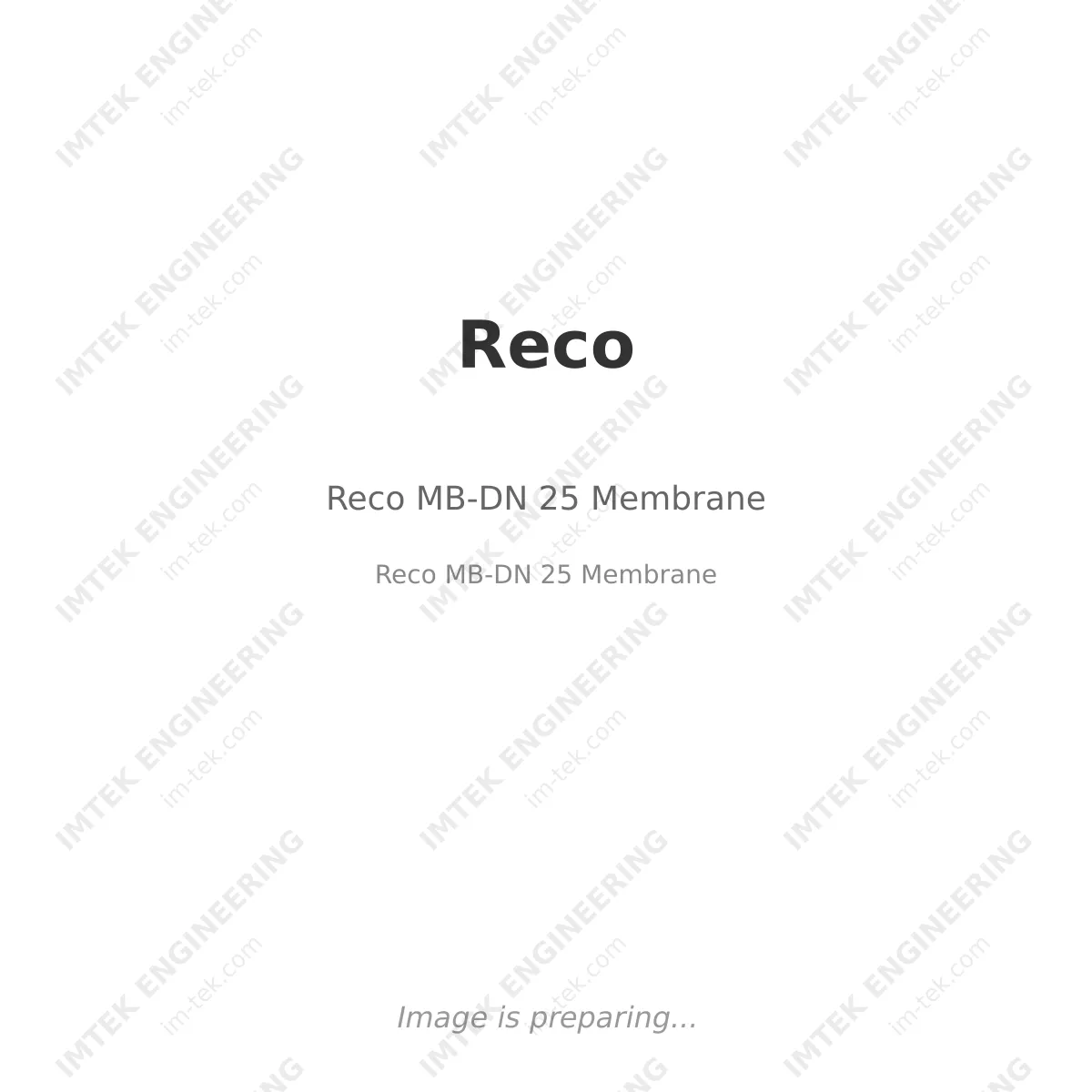 Reco Reco MB-DN 25 Membrane - Reco MB-DN 25 Membrane