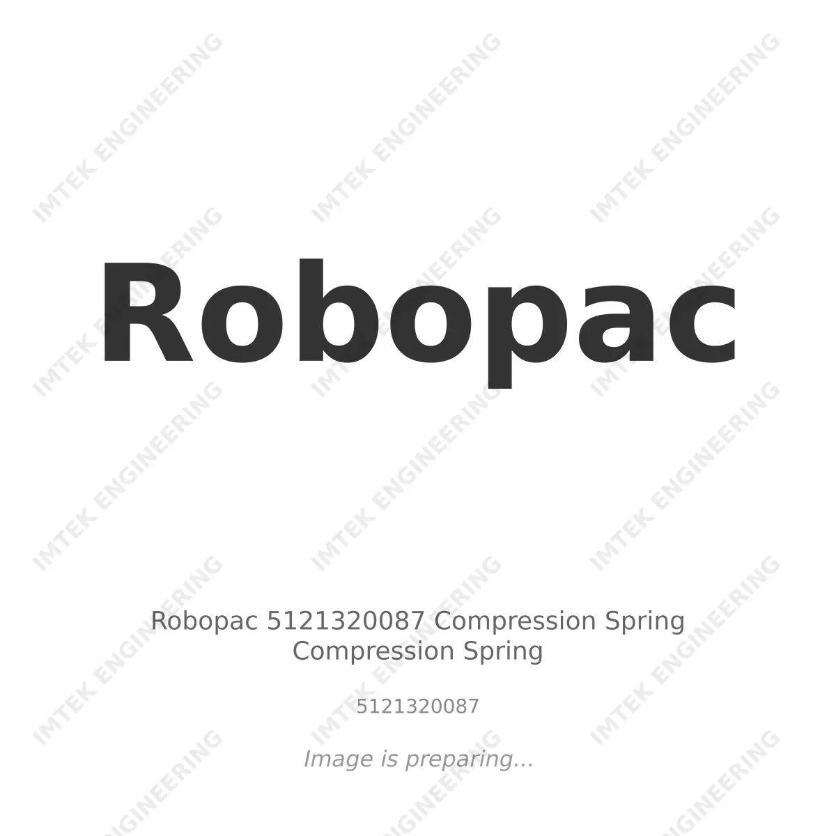 Robopac Robopac 5121320087 Compression Spring Compression Spring - 5121320087