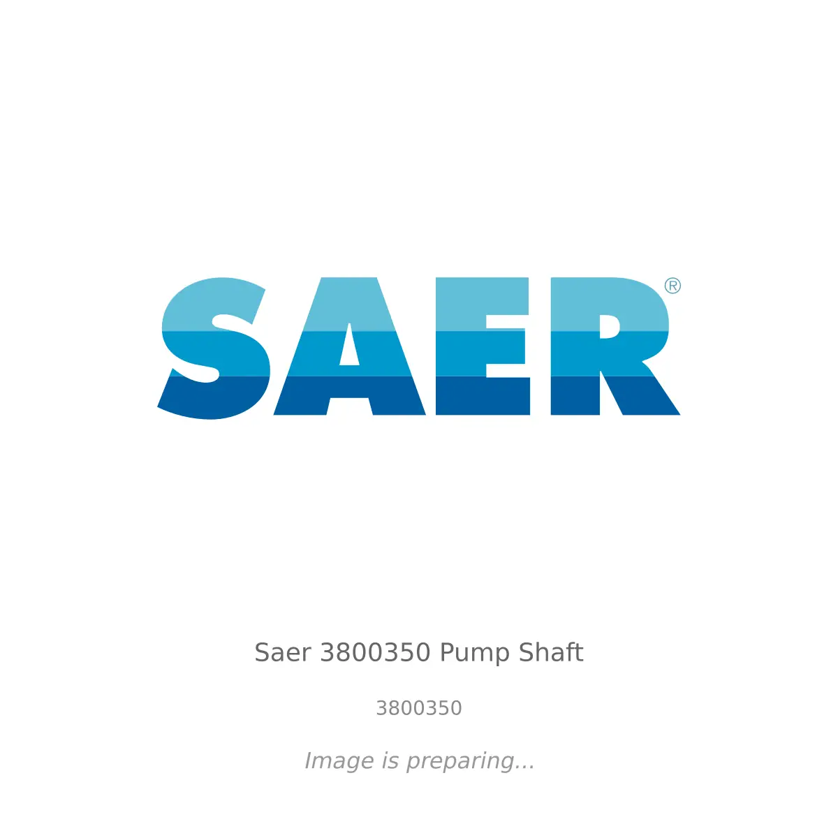 Saer Saer 3800350 Pump Shaft - 3800350