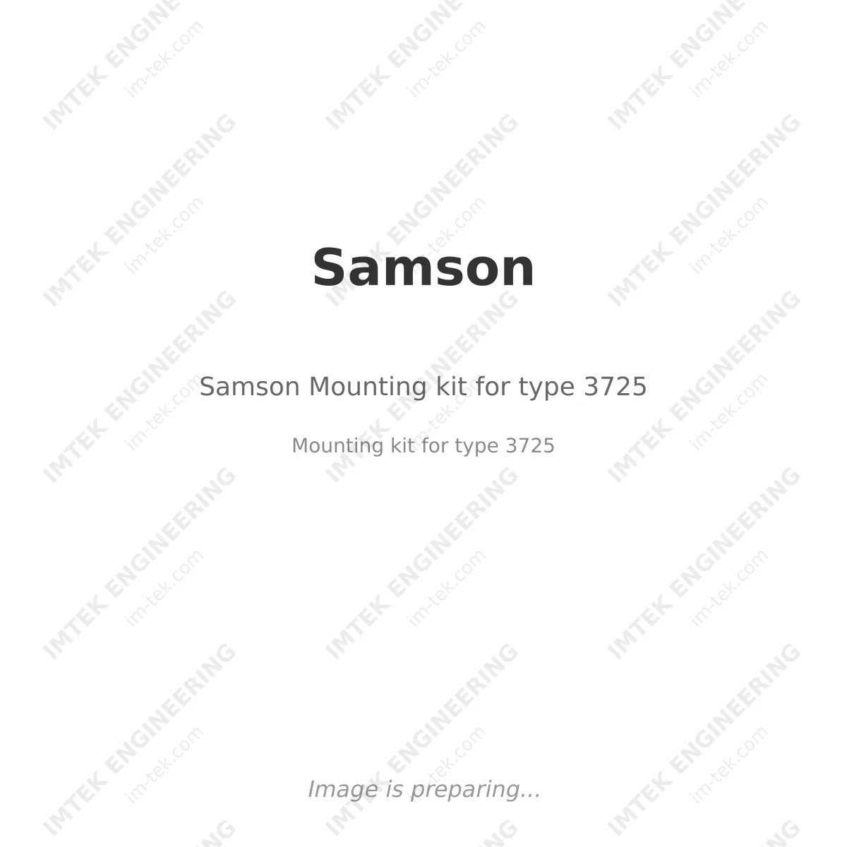 Samson Samson Mounting kit for type 3725 - Mounting kit for type 3725
